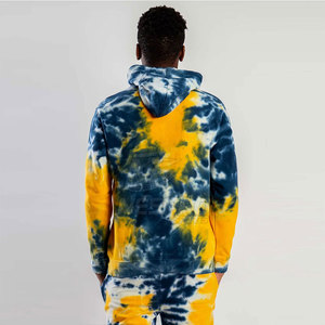 ชุดวอร์มผ้ามัดย้อมมีฮู้ดสำหรับผู้ชายเสื้อมีฮู้ดไซส์ใหญ่พิเศษผ้าคอตตอนเป็นมิตรกับสิ่งแวดล้อมทนทานใช้งานกลางแจ้งฤดูหนาวกำหนดโลโก้ได้เอง - Product Image 3