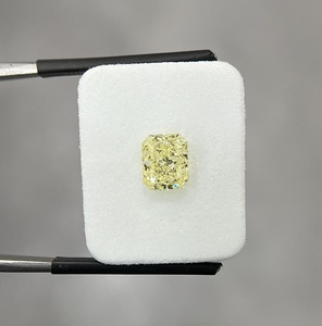 เพชรสีเหลืองแฟนซี 1.51 กะรัต ความสะอาดระดับ VS2 เพชรแท้ทรงรัศมีเจียระไนแบบเรเดียนท์ ขัดเงาและสมมาตรสำหรับทำเครื่องประดับ รับผลิตแบบ OEM - Product Image 1