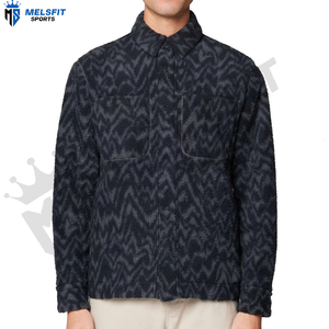 Vestes d'hiver pour hommes à manches longues, en polaire personnalisée, couleur unie, chaudes, coupe-vent, respirantes, écologiques, avec logo sur le devant - Product Image 1