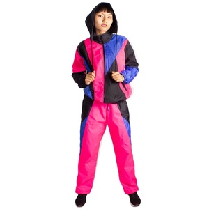 Unisex Casual Solid Acid Wash Printed Gym Fitness Jogging Set Customized Logo Polyester/Cotton Drawstring Closure <b>Jacket</b> Trouser - Product Image 1