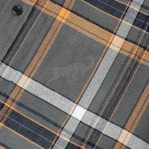 Chemise en flanelle légère pour homme, tricotée, unie, respirante, matière de haute qualité pour superposition et utilisation en extérieur - Product Image 3