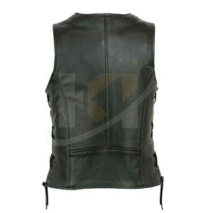 Chaleco de cuero duradero de Invierno para mujer personalizado Diseño de la mejor calidad Venta caliente Chaleco de cuero para mujer En stock - Product Image 3