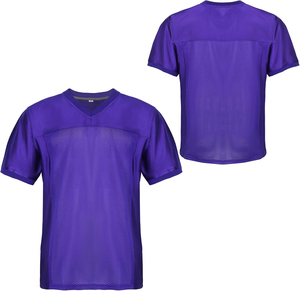 Camiseta de fútbol americano transpirable de alta calidad personalizada al por mayor para hombre, ropa informal de poliéster holgada impresa, novedad de 2025 - Product Image 3