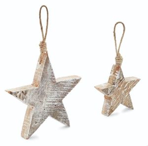 Ornements suspendus de Noël en bois fabriqués à la main pour la décoration d'arbre avec une belle conception de vacances traditionnelle - Product Image 3