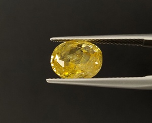 Zafiro amarillo Natural de alta calidad, sin calor, corte ovalado, tamaño de anillo de 5,80 quilates, piedra natal de septiembre para anillo y astrología - Product Image 1