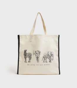 Custom Printed Logo Eco-Friendly <b>Small</b> Waxed Cotton <b>Canvas</b> Duffle <b>Tote</b> <b>Bag</b> Screen Printing for Makeup & Shopping Use - Product Image 4