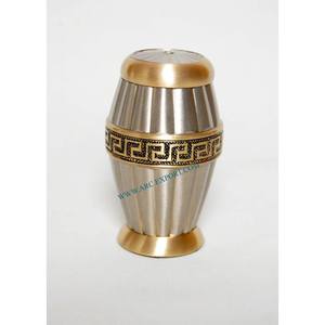 Urnas de cremación funeraria clásicas chapadas en oro y plata de aluminio de gran tamaño de Metal de la mejor calidad, urnas de lujo de diseñador Vintage - Product Image 1