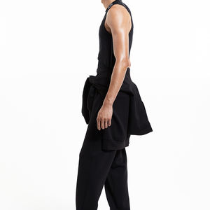 กางเกงเลานจ์ลำลองทรงสลิมฟิตสำหรับผู้ชายกางเกงยืดแห้งเร็วปักลายสำหรับฤดูร้อน - Product Image 4