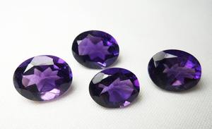 พลอยอเมทิสต์ธรรมชาติ100% อัญมณีหลวมตัดทรงรีฟรีไซส์จากผู้ผลิตอินเดีย - Product Image 2