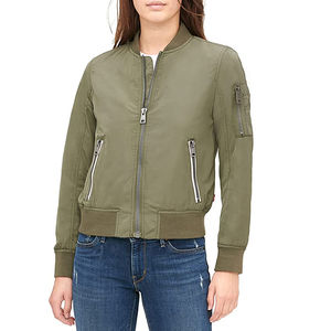 Veste en satin pour femme de haute qualité personnalisée, design et taille personnalisés de haute qualité, veste bomber en satin pour femme - Product Image 1