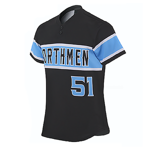 Orthmen Men <b>Baseball</b> Uniform 100% Polyester Sublimated Jersey Pants Set Moisture Wicking Regular Fit Short Sleeve All Seasons - Product Image 2
