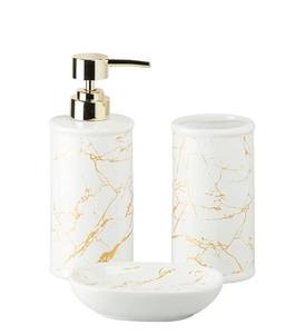 Ensemble moderne tendance de quatre pièces Articles de décoration de salle de bain en céramique solide fabriqués à la main de haute qualité et à chaud - Product Image 3