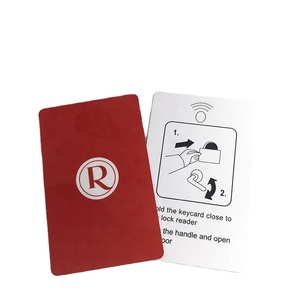 Tarjeta llave de hotel inteligente de control de acceso RFID de PVC impresa personalizada 125kHz T5577 para cerraduras de puertas - Product Image 4