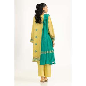 Conjunto de Traje Bordado Khaddar para Mujer IUSTKSD-1401, Surtido de 3 Piezas - Product Image 1