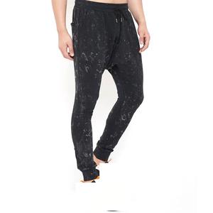 Custom 100% Cotton Puff Print Vintage Heavy Weight Sweat Pants Washed High Waist Formal <b>Drawstring</b> Curved striped <b>Men's</b> Pants - Product Image 1