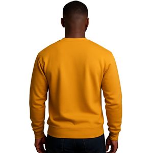 เสื้อสเวตเตอร์คอกลมสีทองปักลายกำมะหยี่แบบพรีเมี่ยมเครื่องแต่งกายสไตล์วินเทจที่ได้รับแรงบันดาลใจจากอัลฟ่าวันเข้าวิทยาลัยอย่างรวดเร็ว - Product Image 2