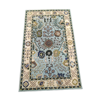 Premium Hand Knotted Wool Moroccan Abstract Eco-Friendly Anti-Slip Super Kazak Rectangle Rug Low Pile Cotton Backing Home