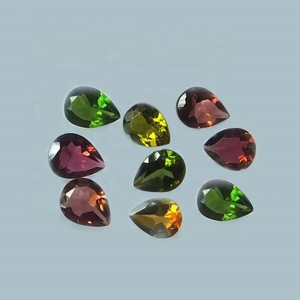 5x8mm Naturel Multi Tourmaline Faceted Pear Cut Pierres précieuses en vrac de haute qualité Acheter en ligne auprès du fabricant vérifié Fournisseur - Product Image 1