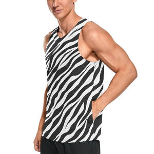 Maillots de basket-ball réversibles personnalisés pour hommes, débardeur respirant, short en maille, logo personnalisé, style décontracté tricoté - Product Image 3