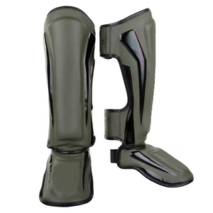 Protectores de Tibia y Pie para Muay Thai, Fabricantes de Pakistán, Protección Ligera de Material PU, Protección Profesional Ecológica - Product Image 1
