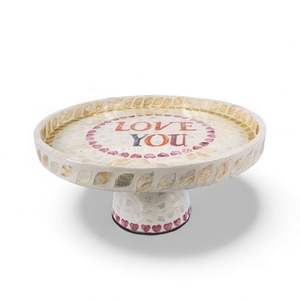 Support à nourriture en nacre pour la présentation de desserts et de fruits de mer, fabriqué à la main en usine au Vietnam - Product Image 4