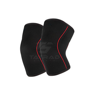 Genouillères de musculation professionnelles en néoprène à haute élasticité, personnalisées, longues, protection lourde, vente chaude, OEM - Product Image 1