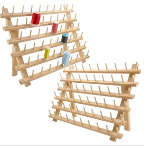 Supporto in <span class=keywords><strong>legno</strong></span> per riporre aghi e fili 60-spool rastrelliera in <span class=keywords><strong>legno</strong></span> per uso domestico - Product Image 2