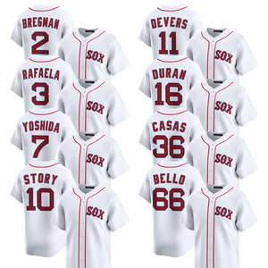 Camisetas de Béisbol Edición Limitada Boston 2025 para Hombre, Tallas Grandes, Personalizadas, Bordadas, Uniformes con Logos, Blancas, Transpirables - Product Image 1