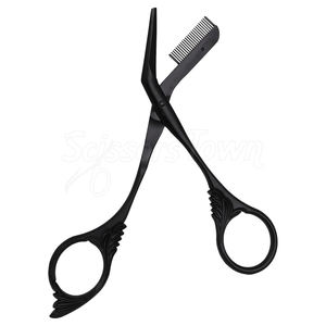 Tijeras de recorte de pestañas de cuidado personal con peine para definición de pestañas y uso seguro - Product Image 1