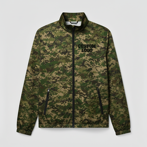 Unisex Vintage Winter Sports Bomber <b>Camo</b> flague Windbreaker <b>Jacket</b> Custom Zipper Closure Waterproof Dyed - Product Image 6