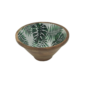 Tazón de fruta de forma redonda de madera decorativa para el hogar con acabado negro para utensilios de cocina de mesa, ensaladera, tazón para servir comida en el hogar y hoteles - Product Image 6