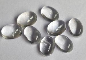 บุษราคัมสีขาวธรรมชาติทรงรี4x6มม. ทรงหลวมคุณภาพสูงสีขาวบุษราคัม - Product Image 2