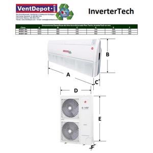 Climatiseur Plafond/Sol pour Musées, MXERT-003, 60000 BTU, 5.0 Tonnes, R- - Product Image 4