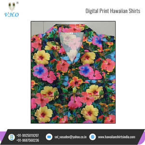 เสื้อฮาวายแขนสั้นสำหรับผู้ชาย,เสื้อพิมพ์ลายดอกไม้ป่าสำหรับผู้ชายสำหรับฤดูร้อน - Product Image 2