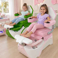 Ensemble de meubles pour salon de manucure pour enfants, chaise de pédicure princesse avec baignoire à remous pour enfants, siège réglable
