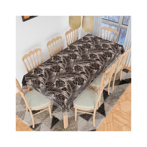 ผ้าปูโต๊ะผ้าฝ้ายฟอกสีหอยเชลล์เนื้อผ้านุ่มปักลายได้รับการรับรองจาก Oeko tex 260 GSM เนื้อทนทานเหมาะสำหรับการใช้บนโต๊ะในวันขอบคุณพระเจ้า - Product Image 3