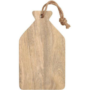 Proveedores al por mayor de tabla de cortar de madera de forma redonda moderna con asa para organizador de cocina casera - Product Image 4