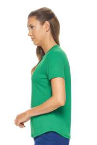 Meilleures ventes Hauts actifs pour femmes Logo personnalisé Léger Nouveau design avec manches courtes Taille Logo Position Prix de gros - Product Image 3