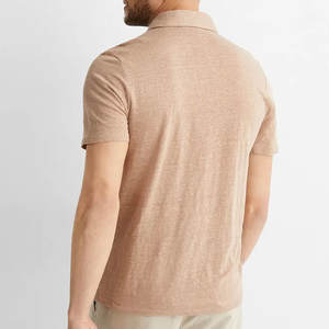 Polo de manga corta con cuello levantado de alta calidad, Polo Unisex liso, camiseta Polo, camiseta bordada de algodón suave con logotipo - Product Image 3