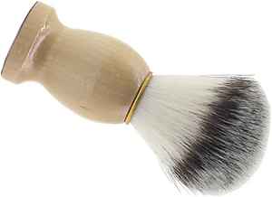 Brocha de Afeitar para Hombre ZEE LAIN IND de Alta Calidad con Mango de Madera y Cerdas de Nailon para Uso con Crema de Afeitar en Salón de Belleza - Product Image 4