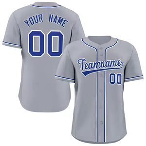 Maillot de baseball personnalisé de haute qualité avec logo sur mesure, 100 % polyester, col en V antibactérien - Pakistan - Product Image 4