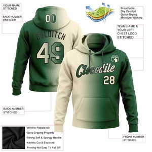 Venta al por mayor de alta calidad de los hombres 2024 vintage hip hop gradual Sudadera con capucha de terciopelo para hombres unisex personalizado suelta cuello redondo Camisa larga - Product Image 2
