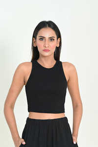 2024 nouveautés été vente entière femmes en vrac haut court couleur unie manches moins Simple plaine haut court t-shirt pour les femmes - Product Image 6