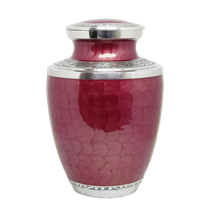 Recuerdo de urnas de cremación con revestimiento de Meena de aluminio hecho a mano y opción de grabado de tamaños grandes, monumento elegante para los seres queridos - Product Image 4