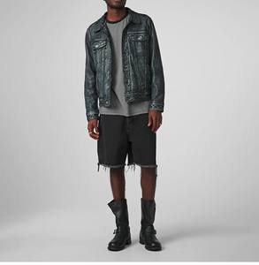 Chaqueta de cuero de alta calidad 100% para hombre de diseño superior con forro de edredón, cuello levantado, manga completa, personalizable para la temporada de invierno - Product Image 4