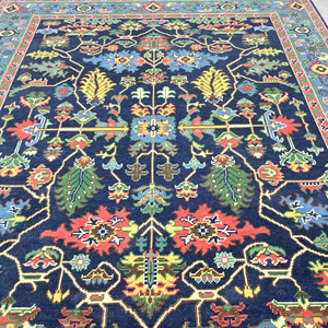 พรม & ชุดพื้นที่ขนาดปรับแต่งได้สีสดใสงานดีไซน์แบบแอบสแตรกของชาวเปอร์เซียด้วยมือดีไซน์ทันสมัย - Product Image 1