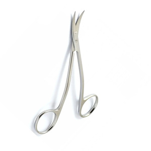 กรรไกรสแตนเลสเยอรมันปลายโค้งสองชั้นสำหรับห้องผ่าตัดในโรงพยาบาลขนาด5นิ้ว - Product Image 5
