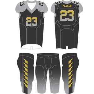 ชุดยูนิฟอร์มฟุตบอลอเมริกันชุด100% โพลีเอสเตอร์ระบายอากาศได้ดี - Product Image 6