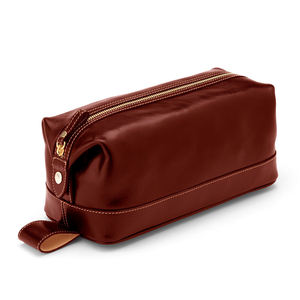 Trousse de toilette en cuir vintage personnalisée pour hommes, sacs et étuis à cosmétiques - Product Image 2