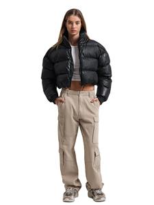 Nueva moda de invierno ropa de mujer señoras invierno Parka burbuja Crop chaqueta Puffer abrigos de mujer Abrigos de talla grande - Product Image 2